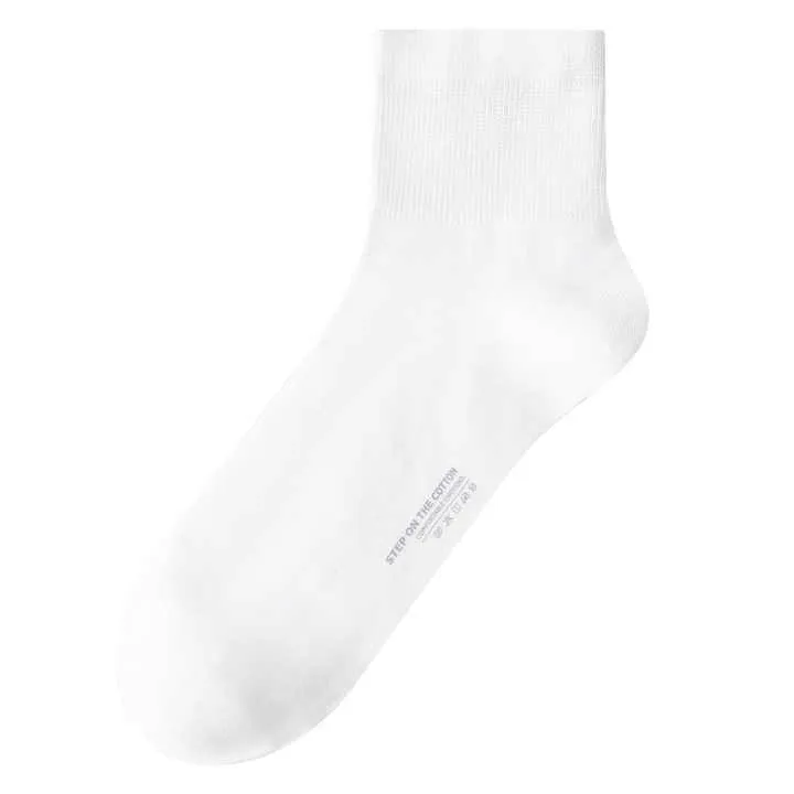 جوارب قصيرة مضادة للرائحة ، جوارب قطنية من القطن الخالص قابلة للتنفس للرجال Anti-odor short socks, breathable pure cotton socks for men