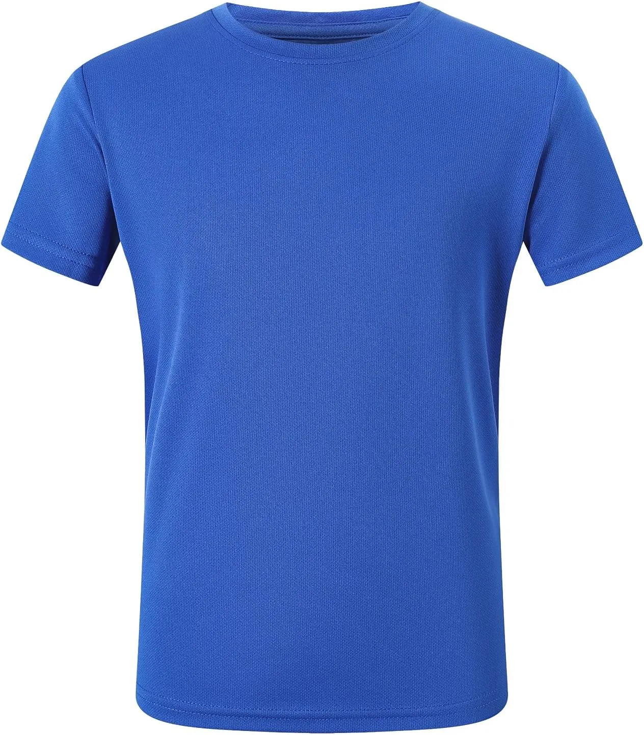 5 Pack Boys Mesh Athletic Quick Dry Short Sleeve Workout Moisture Wicking Active T-Shirt for Kids