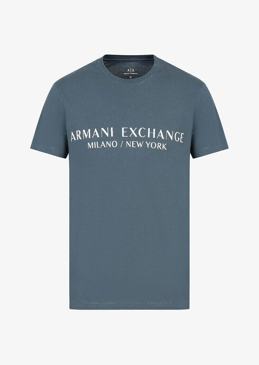 A | X ARMANI EXCHANGE Men's Short Sleeve Milan New York Logo Crew Neck T-Shirt