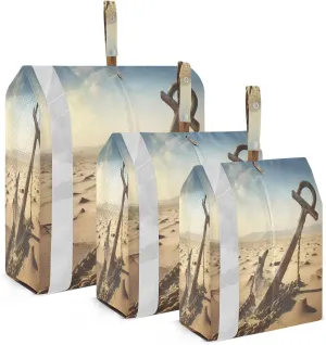 Abandoned Anchor Packing Cubes for Travel 3 Set Packing Cubes Compression Suitcase Organizer Bags for Travel Compression
