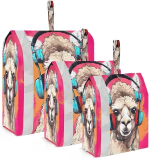 Alpaca Music Packing Cubes for Travel 3 Set Packing Travel Organizer Cubes Luggage Bags for Woman Man
