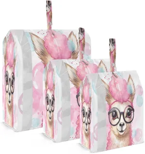 Alpaca Sheeps Packing Cubes for Travel 3 Set Travel Organizer Luggage Bags Organizer for Vacation Clothes