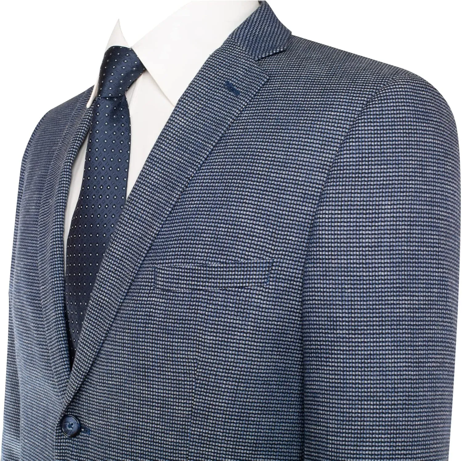 AMY ZHU Men's Sport Coat Slim Fit 2 Button Linen Cotton Blazer Lightweight Jacket