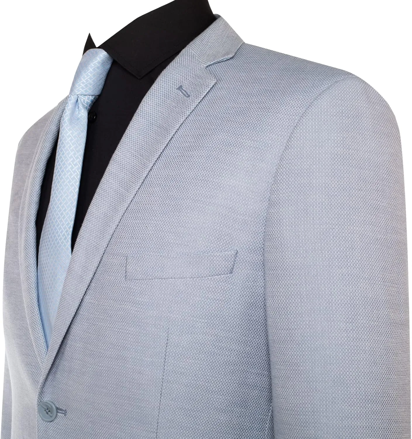 AMY ZHU Men's Sport Coat Slim Fit 2 Button Linen Cotton Blazer Lightweight Jacket