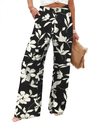 Angerella Casual Pants for Women High Elastic Waisted in The Back Business Trousers Long Casual Work Pants S-3XL