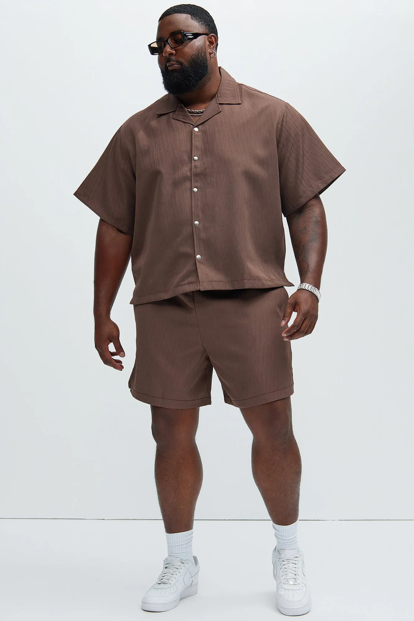 Arion Textured Shirt - Brown