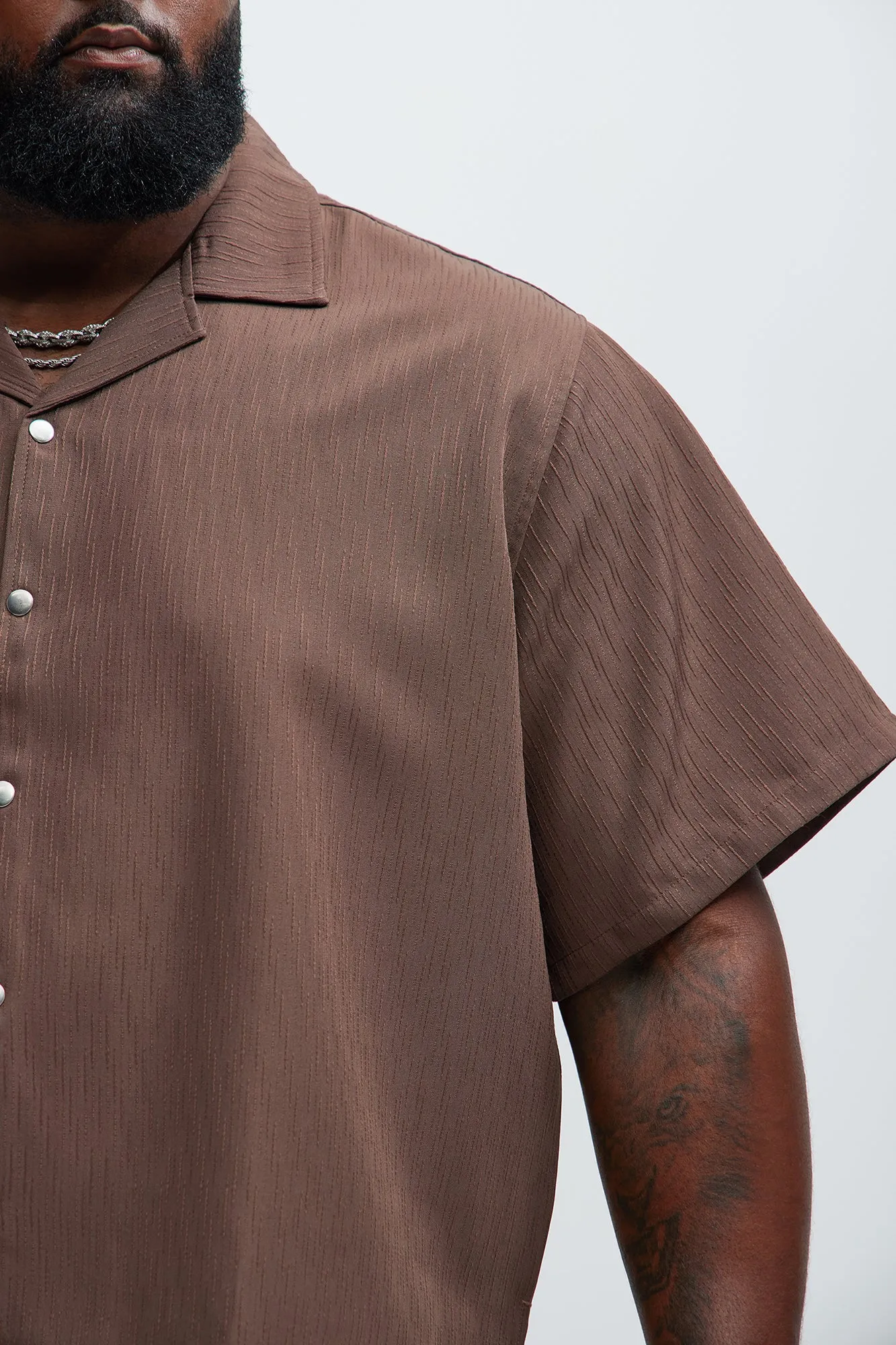 Arion Textured Shirt - Brown