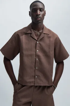 Arion Textured Shirt - Brown