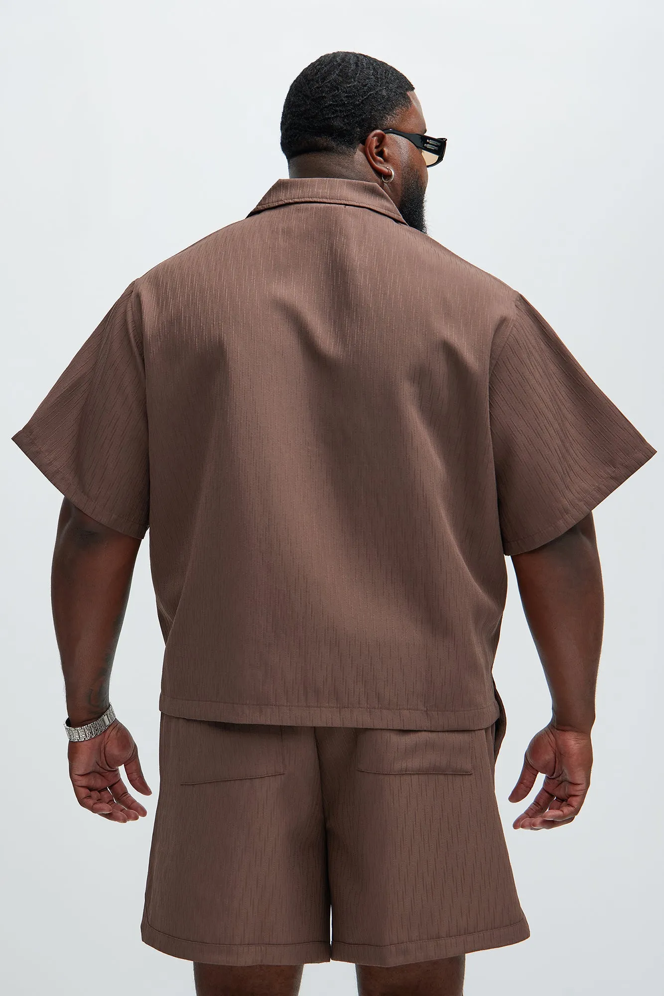Arion Textured Shirt - Brown