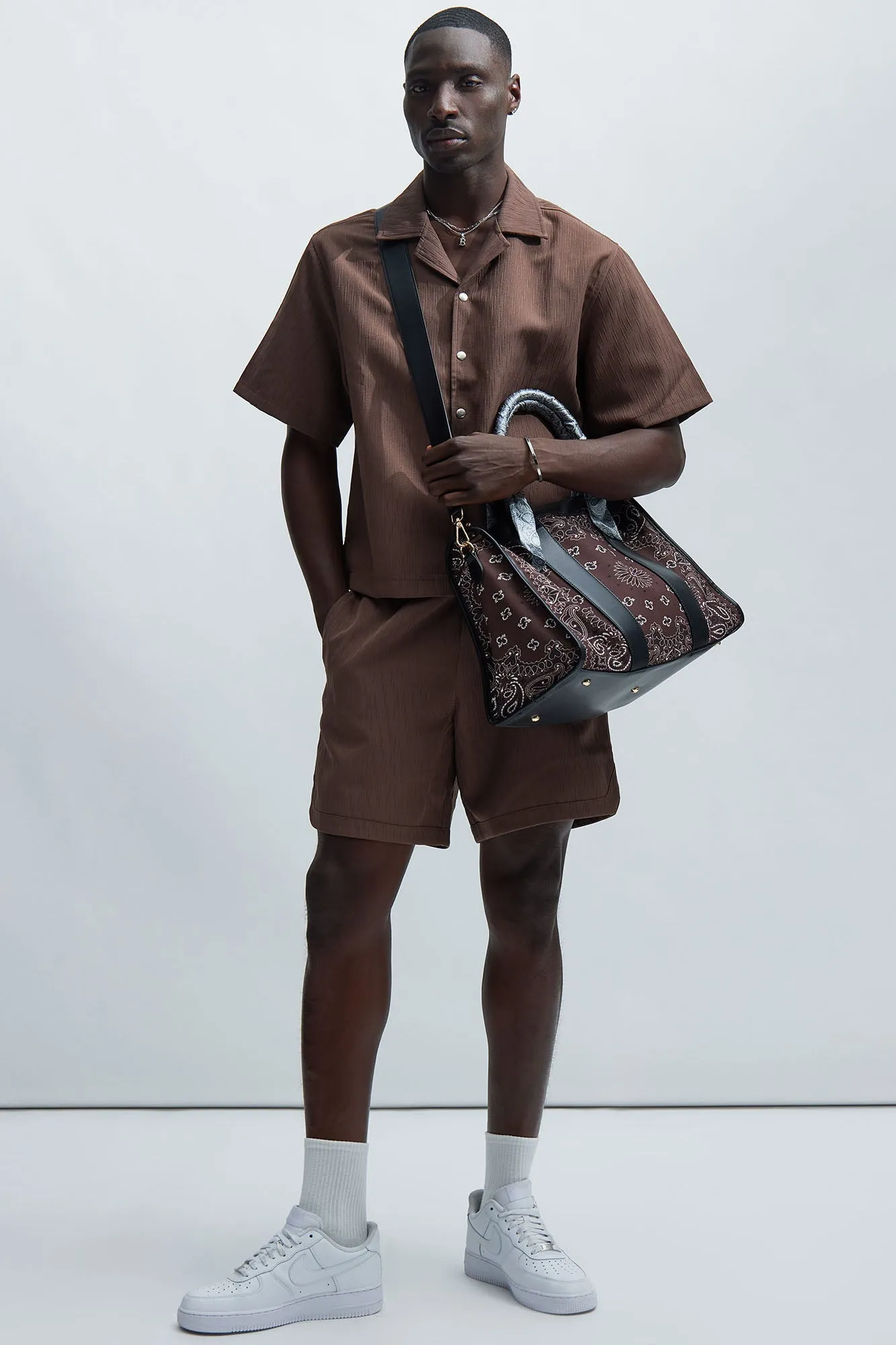 Arion Textured Shirt - Brown