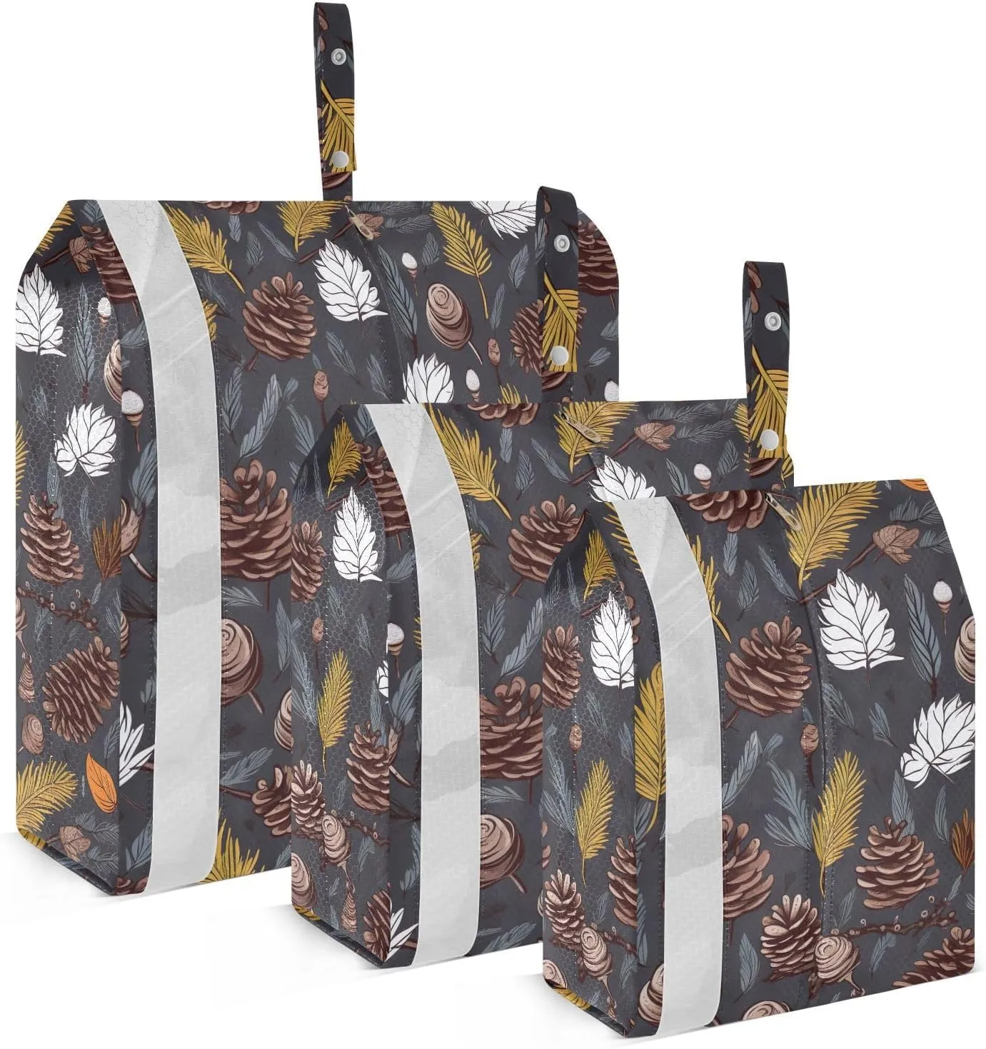 Autumn Pine Tree Packing Cubes for Travel 3 Set Packing Cubes Large Luggage Cubes for Vacation Clothes