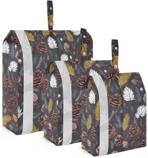 Autumn Pine Tree Packing Cubes for Travel 3 Set Packing Cubes Large Luggage Cubes for Vacation Clothes