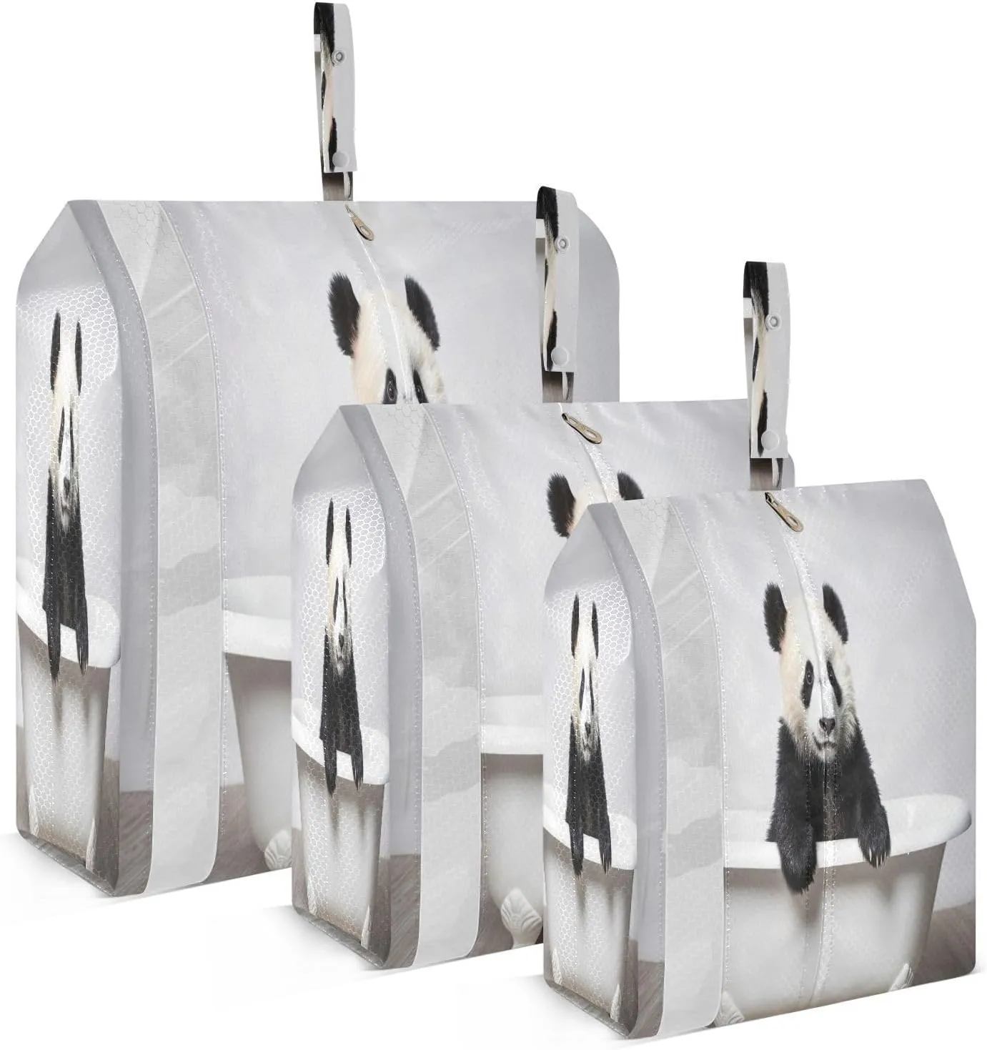 Bathtub Panda Packing Cubes for Travel 3 Set Travel Packing Cubes Luggage Packing Organizers for Suitcase