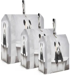 Bathtub Panda Packing Cubes for Travel 3 Set Travel Packing Cubes Luggage Packing Organizers for Suitcase
