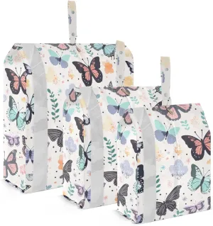 Beautiful Butterflies Packing Cubes for Travel 3 Set Travel Packing Cubes Suitcase Organizer Bags for Travel