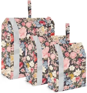 Beautiful Florals Packing Cubes for Travel 3 Set Packing Compression Cubes Suitcase Organizer Bags Set for Vacation Clothes