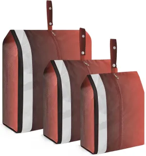 Black Red Gradient Packing Cubes for Travel 3 Set Packing Cubes Large Suitcase Organizer Bags for Carry On