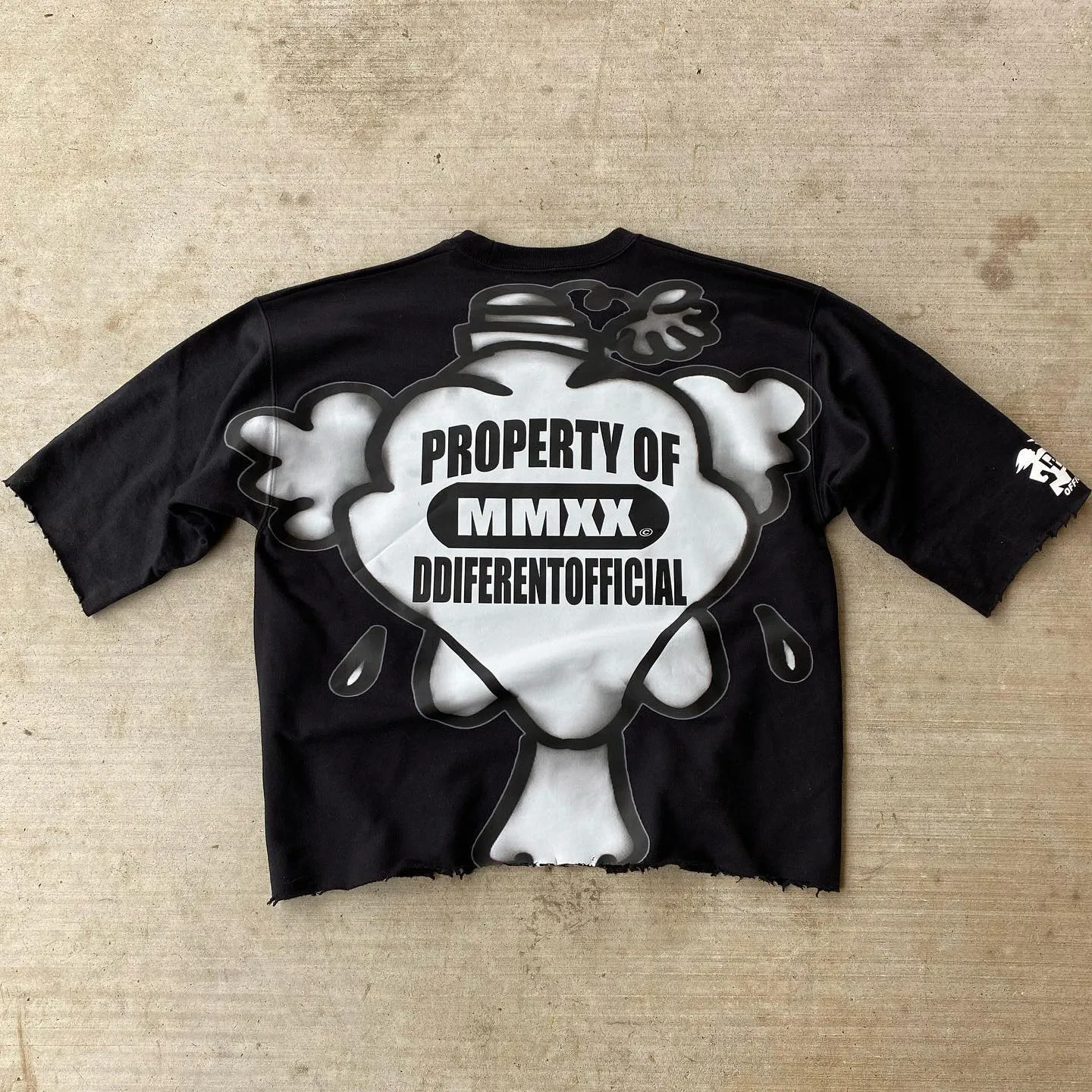 Blavra Clown Graphic Print Cotton Crop T-Shirt