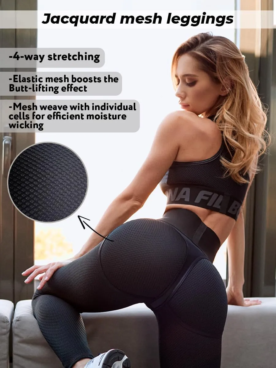 Bona Fide Butt Lifting Leggings for Women - Scrunch Butt Leggings High Waisted Tummy Control - Gym Workout Yoga Pants