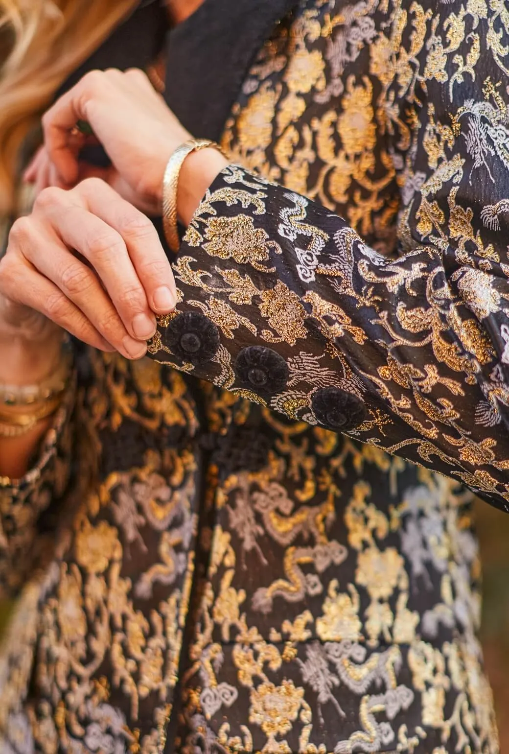 BURU x Pappy & Co. - The Smoking Jacket - Dragon Brocade