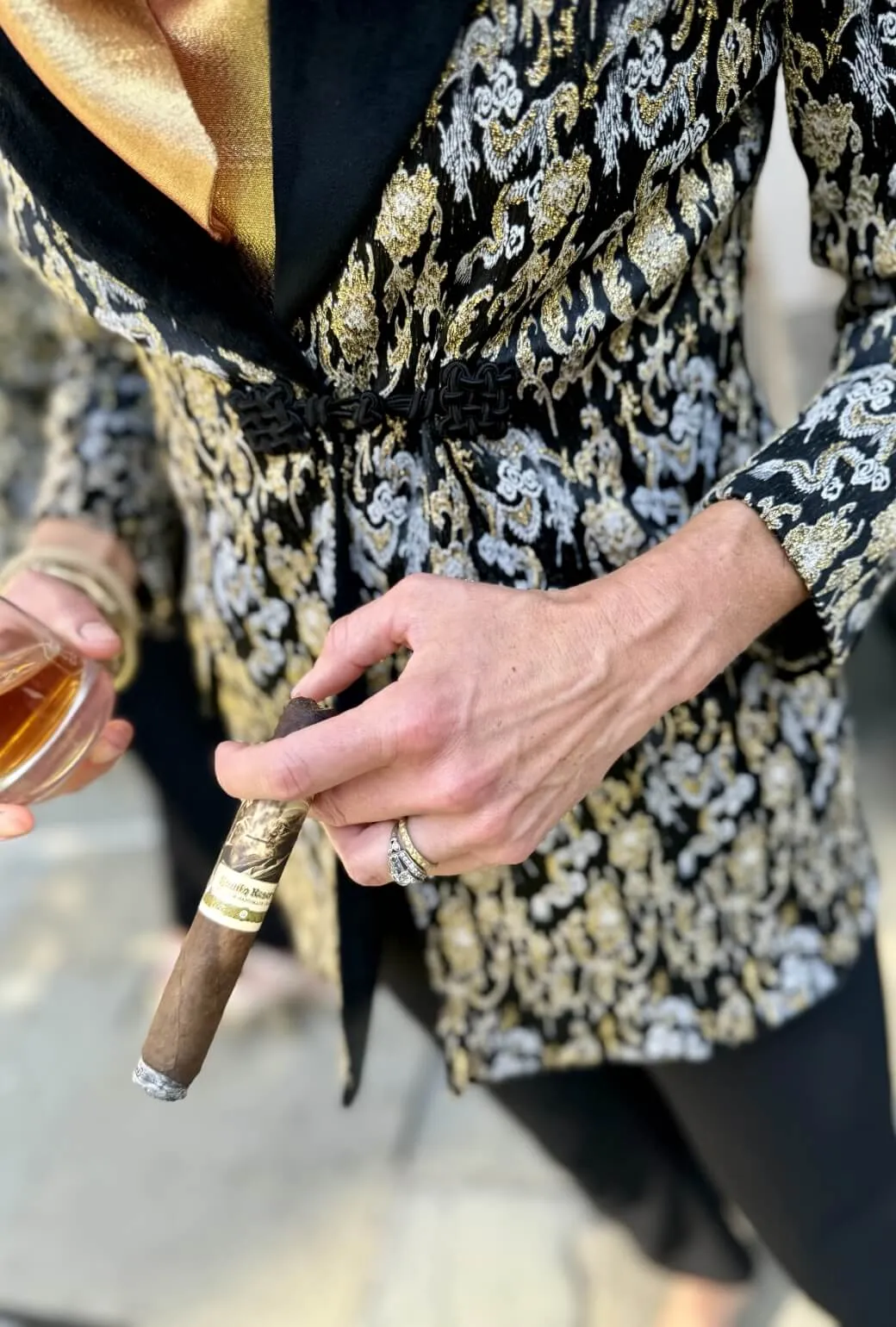 BURU x Pappy & Co. - The Smoking Jacket - Dragon Brocade