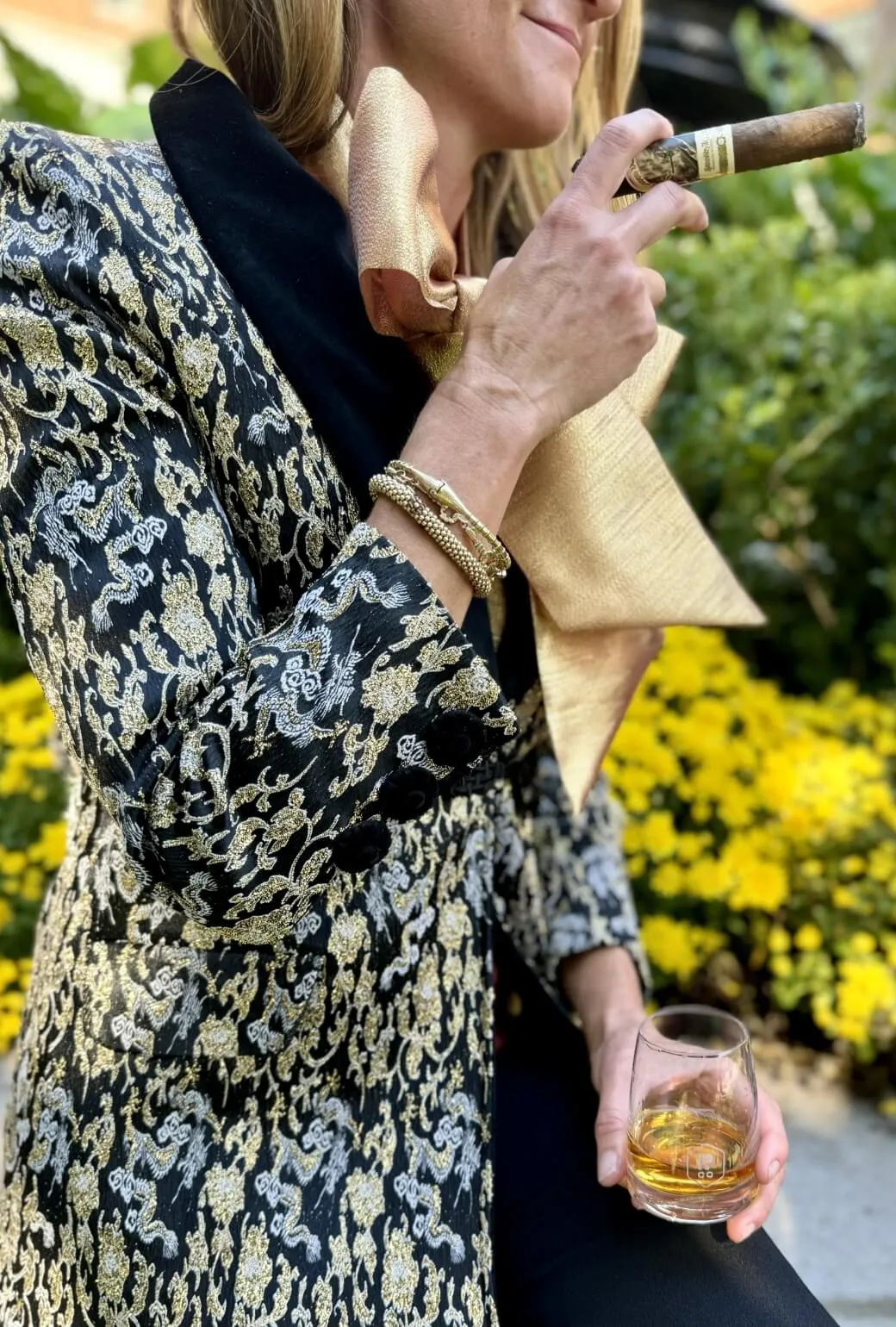 BURU x Pappy & Co. - The Smoking Jacket - Dragon Brocade