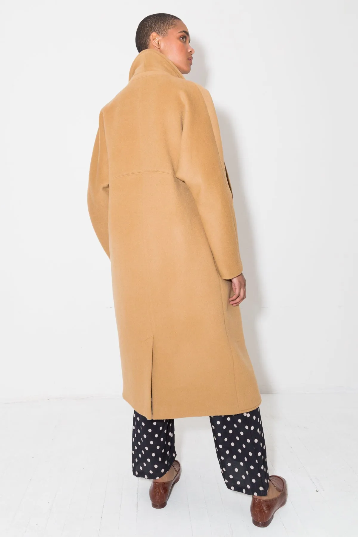 Camel Cashmere Wool Escape Coat