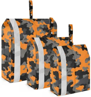 Camo Colorful Abstract Packing Cubes for Travel 3 Set Packing Compression Cubes Luggage Bags for Packing