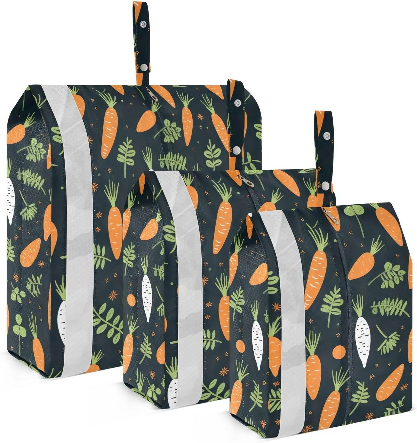 Carrots Plants Packing Cubes for Travel 3 Set Packing Travel Organizer Cubes Suitcase Organizer Bags Set for Packing