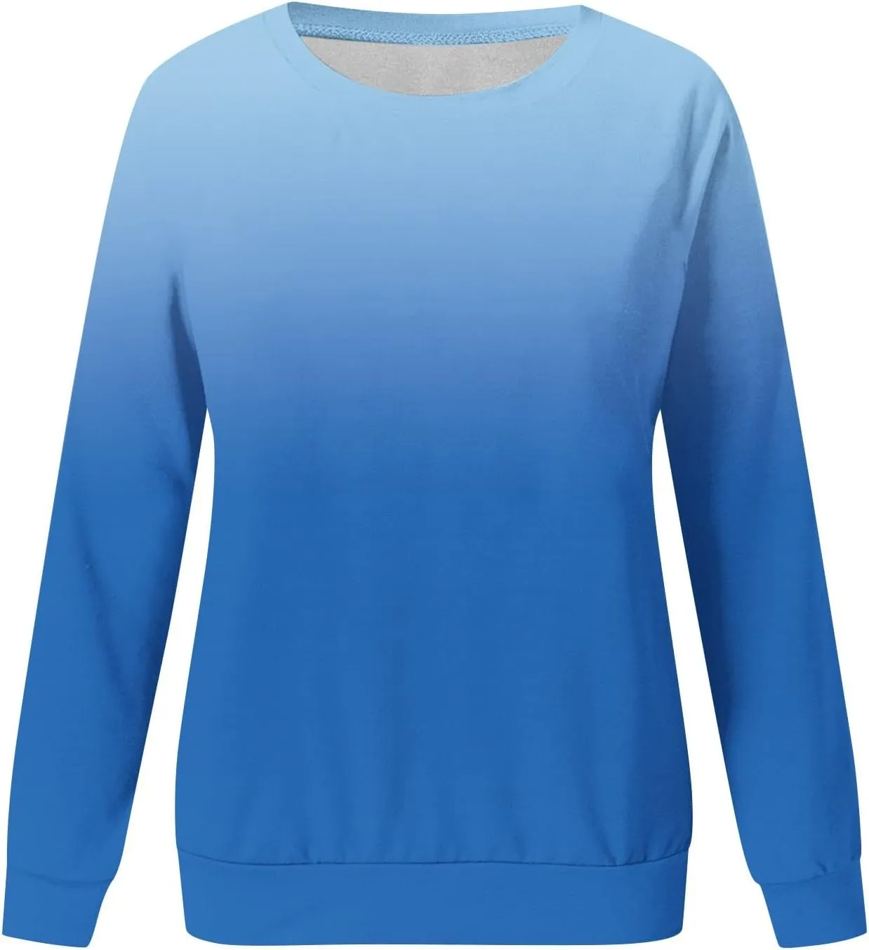 Ceboyel Long Sleeve Shirts for Women Crewneck Sweatshirt Pullover Casual Long Sleeve Tops Trendy Loose Fit Fall Clothing 2023