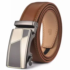 Ceinture de costume en cuir pour homme, modèle Thucer