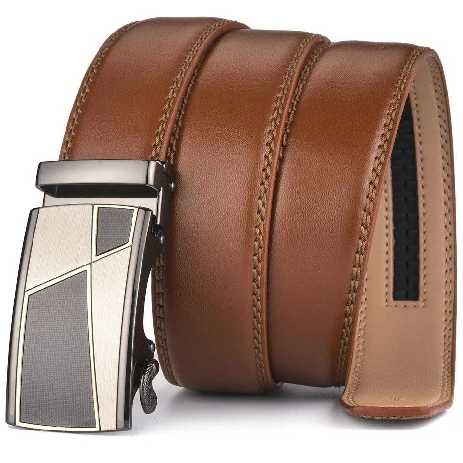 Ceinture de costume en cuir pour homme, modèle Thucer