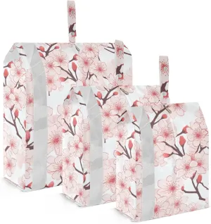 Cherry Blossom Flowers Packing Cubes for Travel 3 Set Travel Organizer Luggage Organizers for Carry On Suitcases