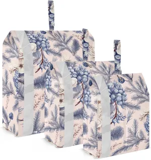 Christmas Mistletoe Packing Cubes for Travel 3 Set Travel Packing Organizers Suitcase Organizer for Woman Man