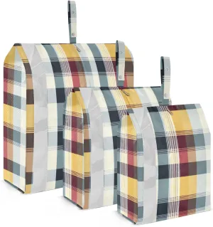 Colorful Plaid Packing Cubes for Travel 3 Set Packing Travel Organizer Cubes Suitcase Organizer for Travel Essentials