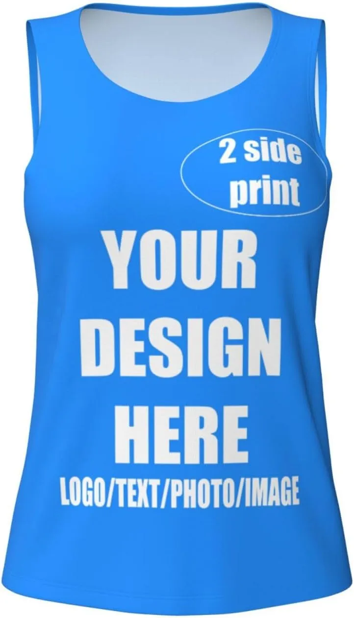 Custom Tank Top Design Your Own Images Custom Tank Tops for Women with Sleeveless Crewneck Gifts for Wife Mom