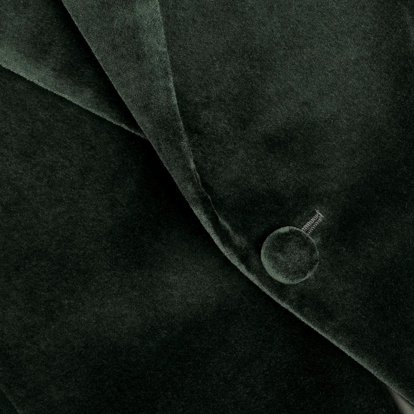 Dark Green Cotton Velvet Dinner Jacket