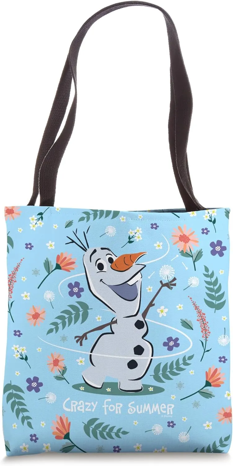 Disney Frozen Crazy For Summer Cute Olaf Tote Bag