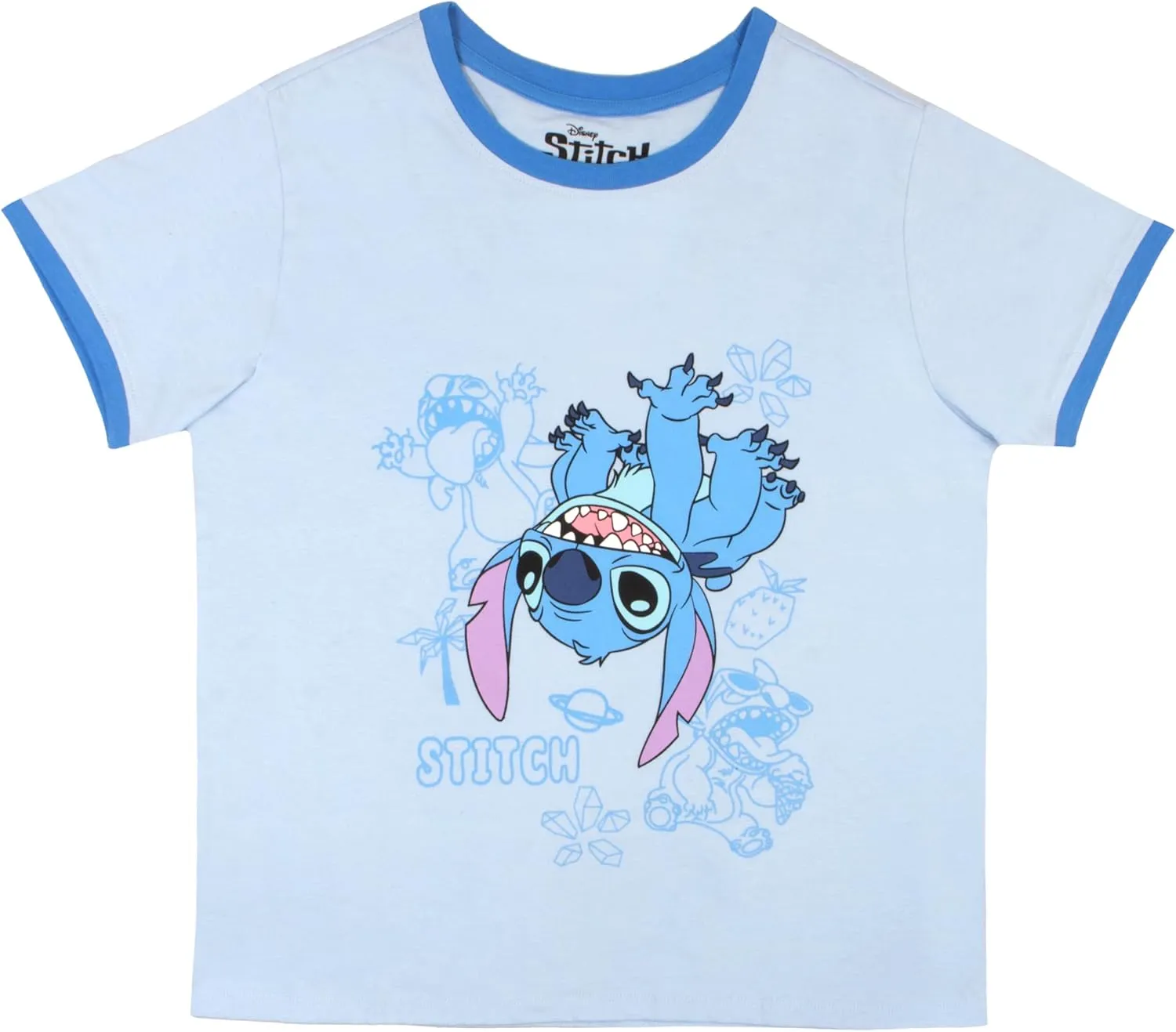 Disney Princess Minnie Mouse Lilo and Stitch Girls Short Sets Shirt and Shorts Set Girl Outfits for Toddler and Kids Clothes