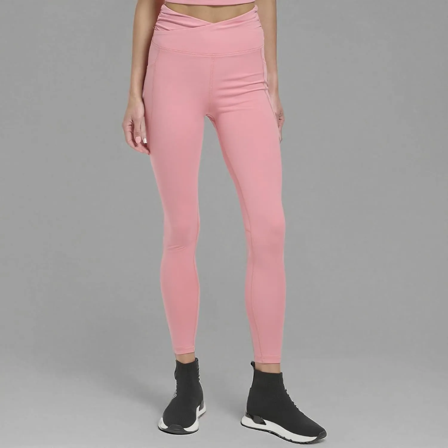 DKNY Women's Seamless High Waisted Tummy Control Leggings