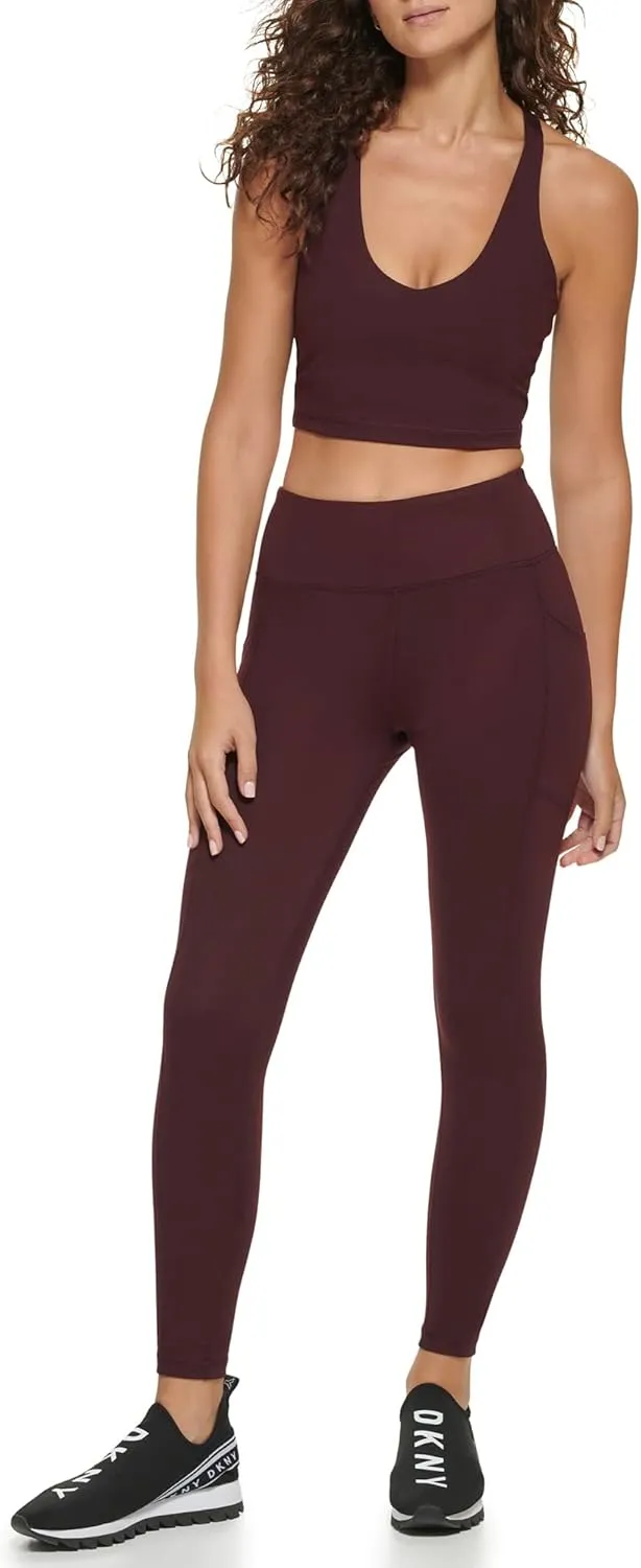 DKNY Women's Seamless High Waisted Tummy Control Leggings