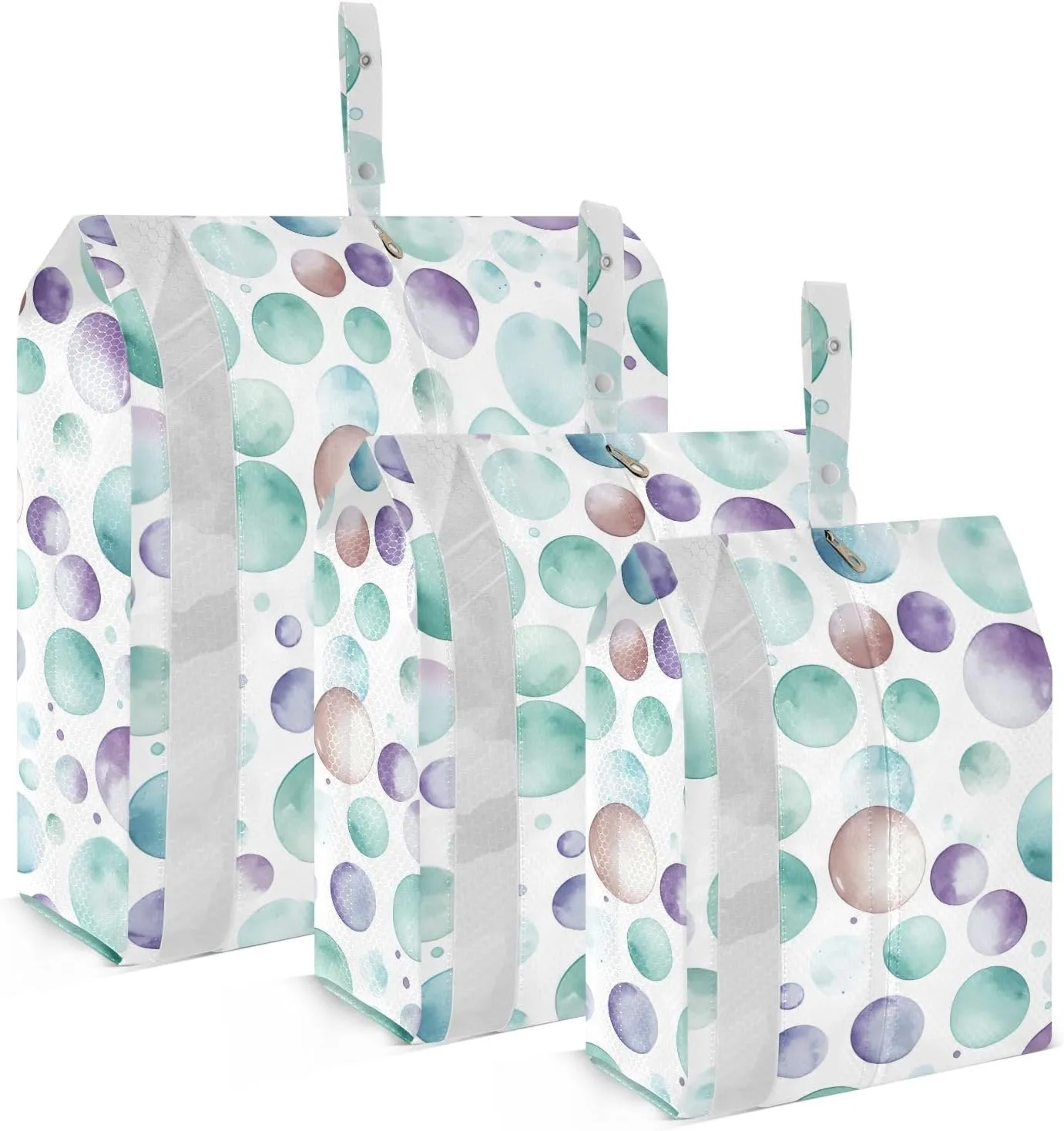 Dot Funny Colorful Packing Cubes for Travel 3 Set Compression Packing Cubes Luggage Organizers for Travel Essentials