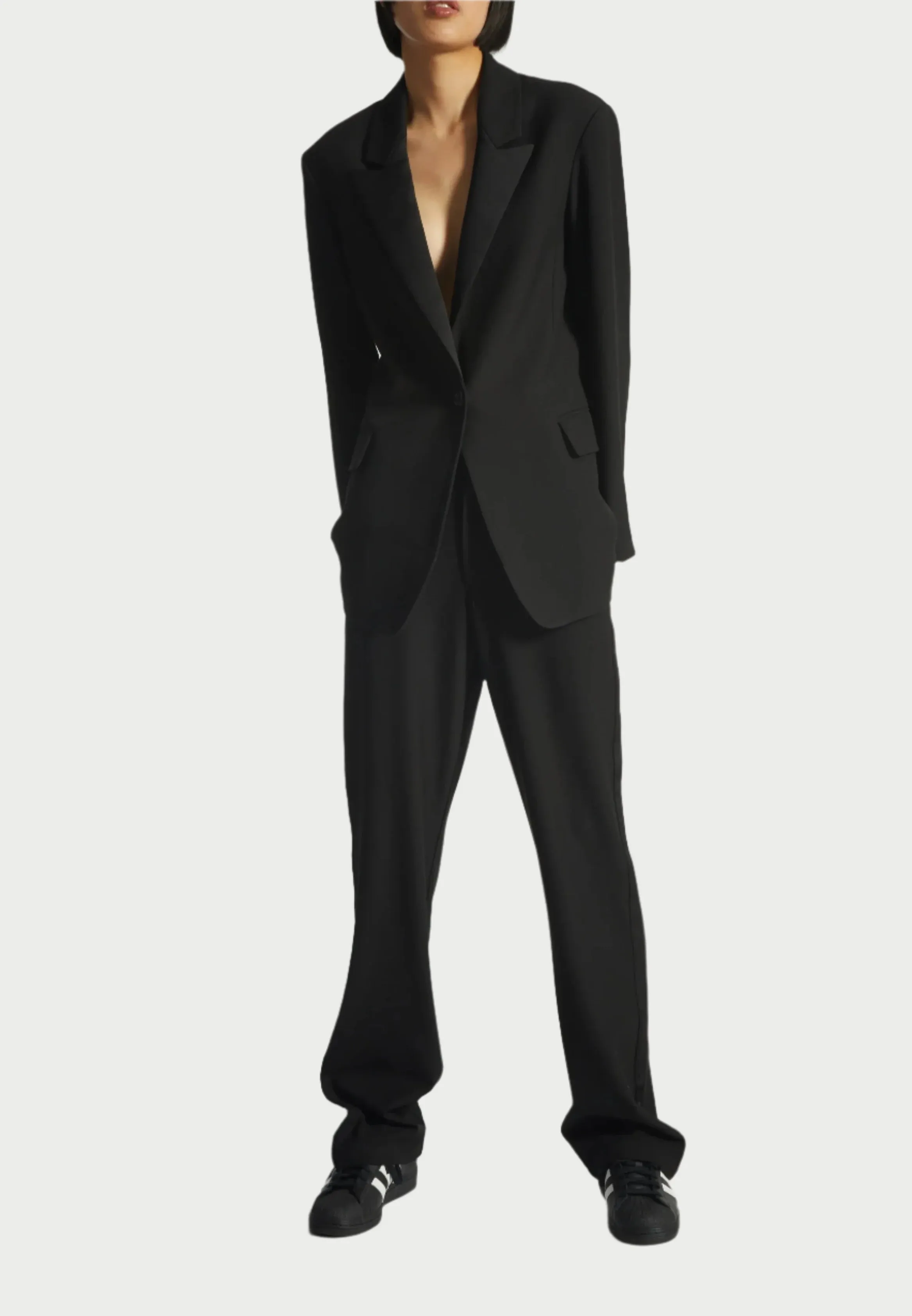 Dylan Tuxedo Jacket in Black