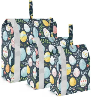 Easter Eggs Packing Cubes for Travel 3 Set Packing Essentials Luggage Packing Organizers for Woman Man
