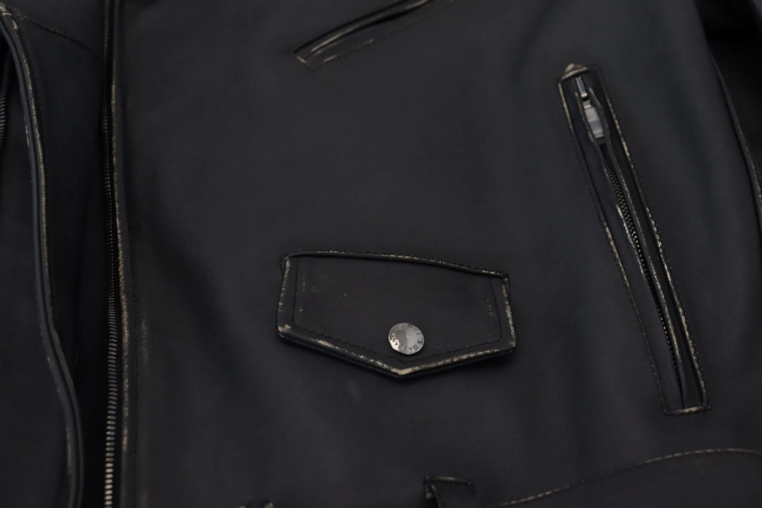 Elegant Black Leather Biker Jacket