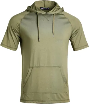 Facitisu Mens Casual Athletic Hoodies Sport Workout Lightweight Quick Dry Mositure Wicking Performance T-Shirt