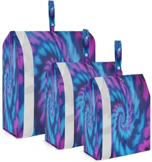 Fashion Colorful Tie Dye Packing Cubes for Travel 3 Set Packing Compression Cubes Luggage Organizers for Travel Compression