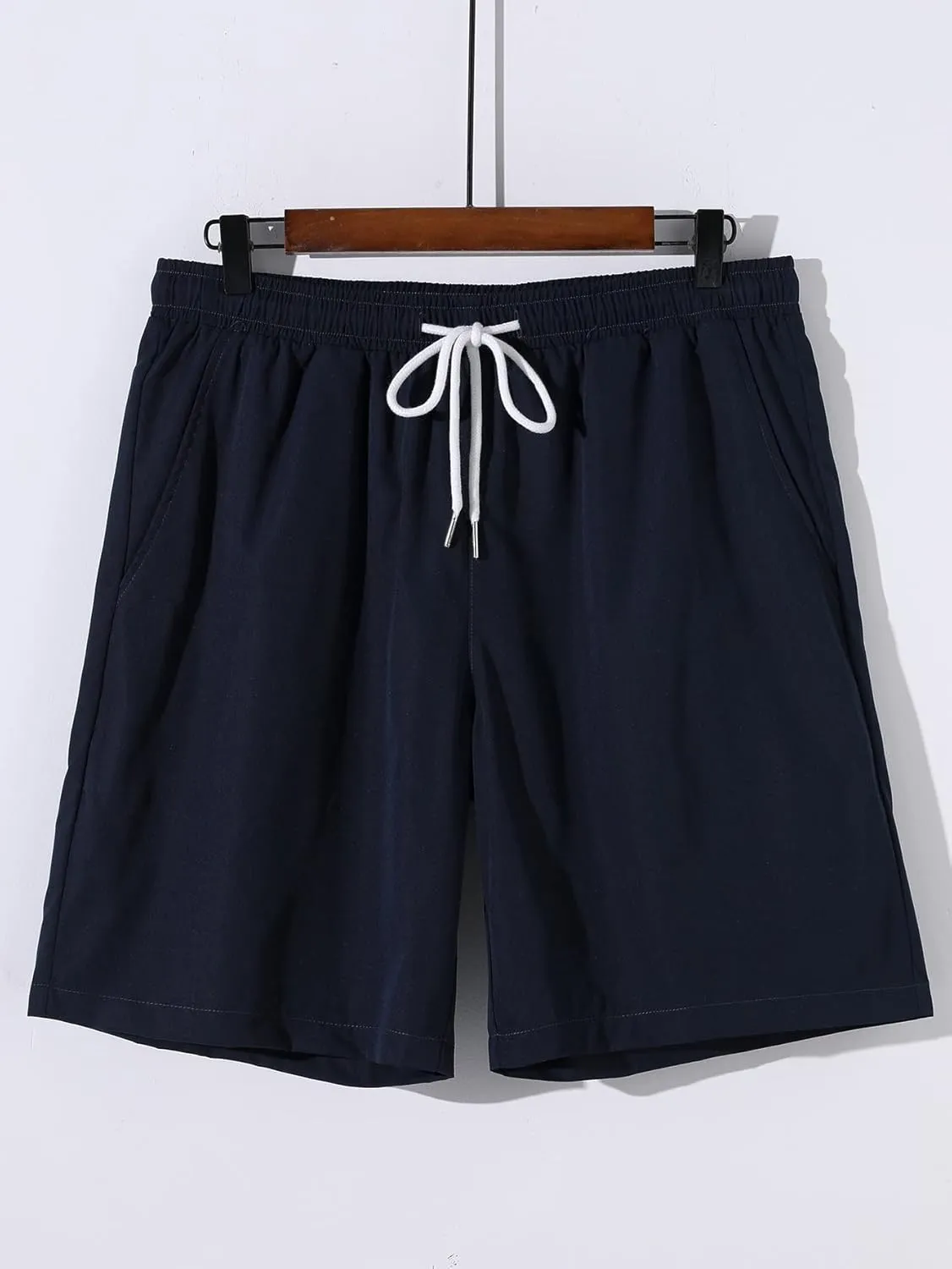 Floerns Men's Two Piece Outfit Printed Shirt Top and Drawstring Waist Shorts Set