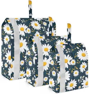 Flower Daisy Packing Cubes for Travel 3 Set Packing Cubes Large Luggage Packing Organizers for Carry On