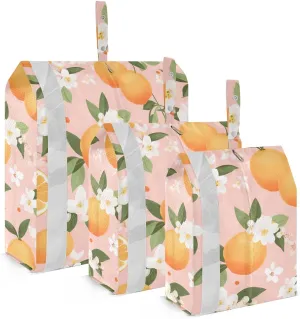 Fruit Lemons Flora Packing Cubes for Travel 3 Set Large Packing Cubes Luggage Cubes for Suitcase